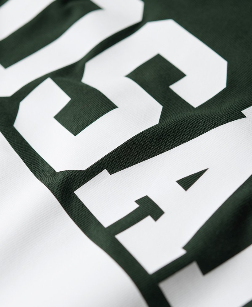 osaka logo loose t-shirt in academy dark green