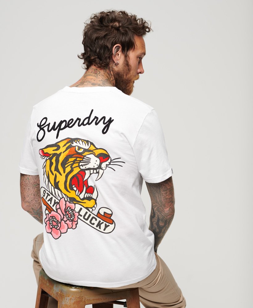 stay lucky graphic t-shirt in optic