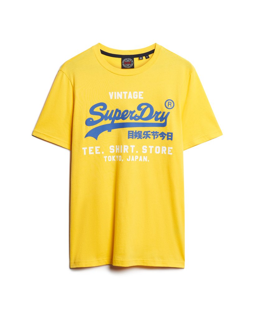 vintage klassiek t-shirt in nautisch geel.