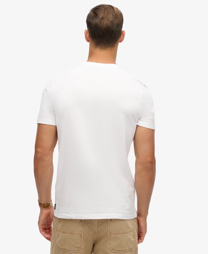 core logo stripe t-shirt in optic