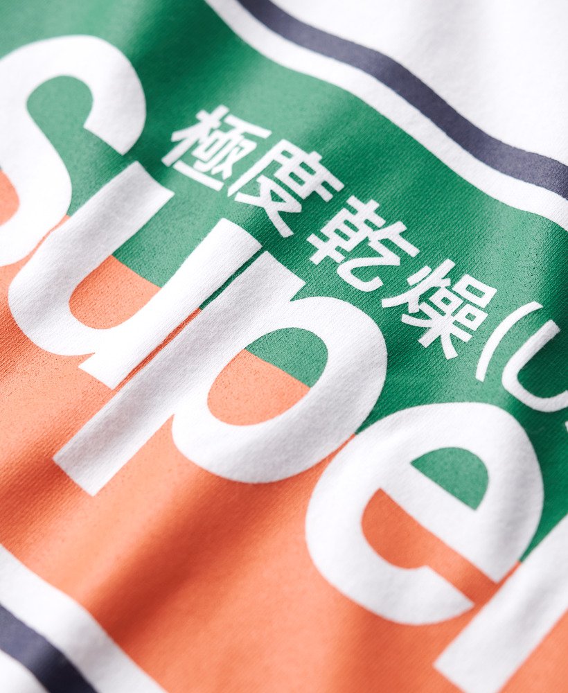 core logo stripe t-shirt in optic