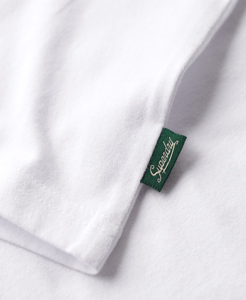 core logo stripe t-shirt in optic
