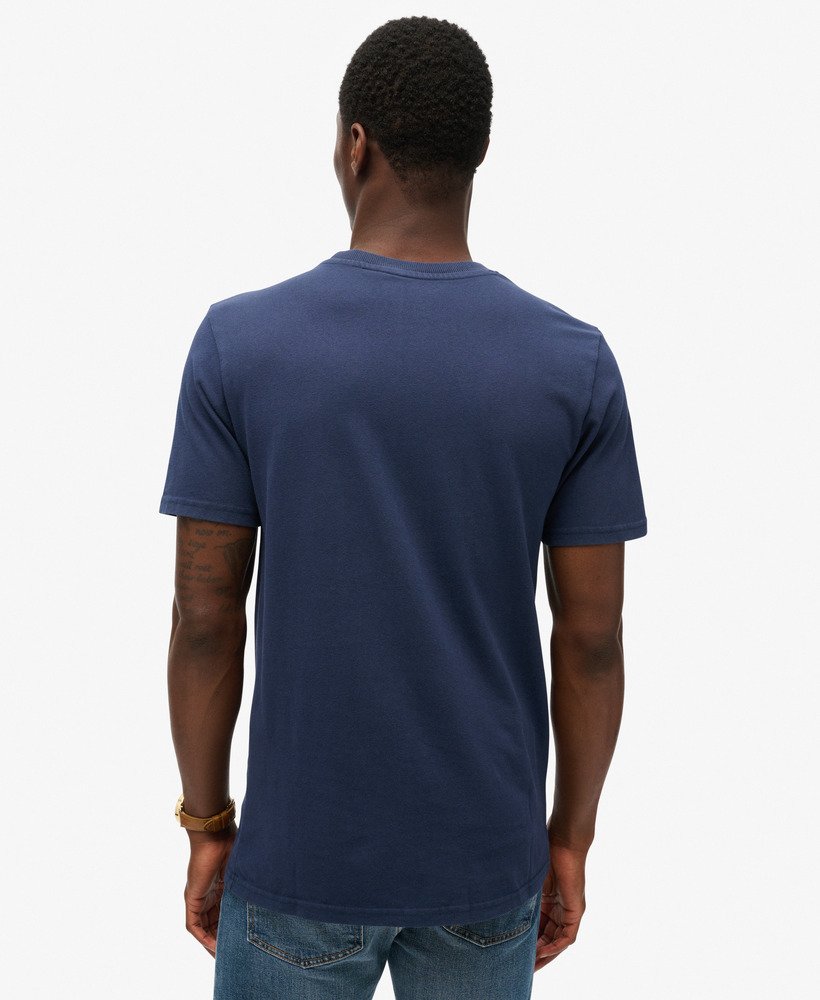 superdry x komodo vintage t-shirt in diepblauw