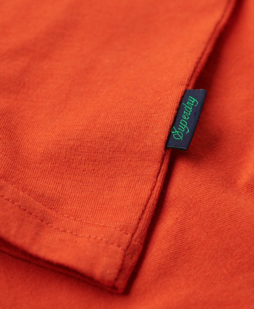 vintage logo geborduurd t-shirt in denim co roestoranje