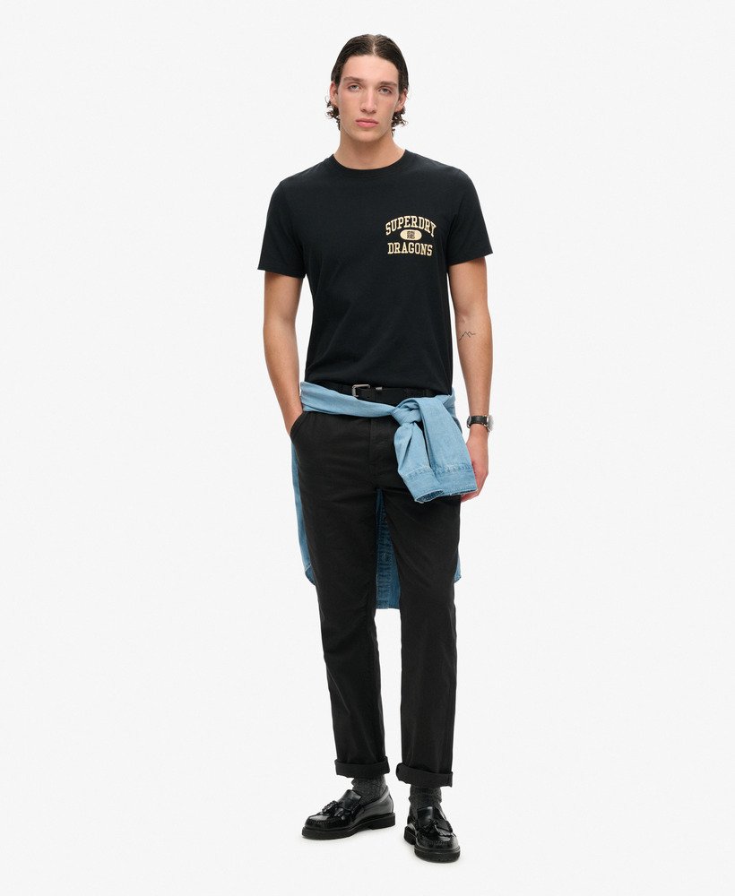 grafisch t-shirt voor chinees nieuwjaar in gitzwart