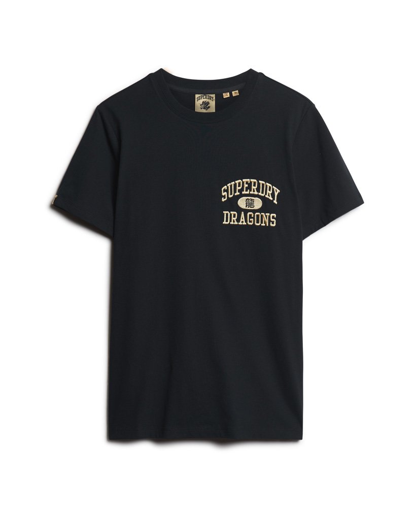 grafisch t-shirt voor chinees nieuwjaar in gitzwart