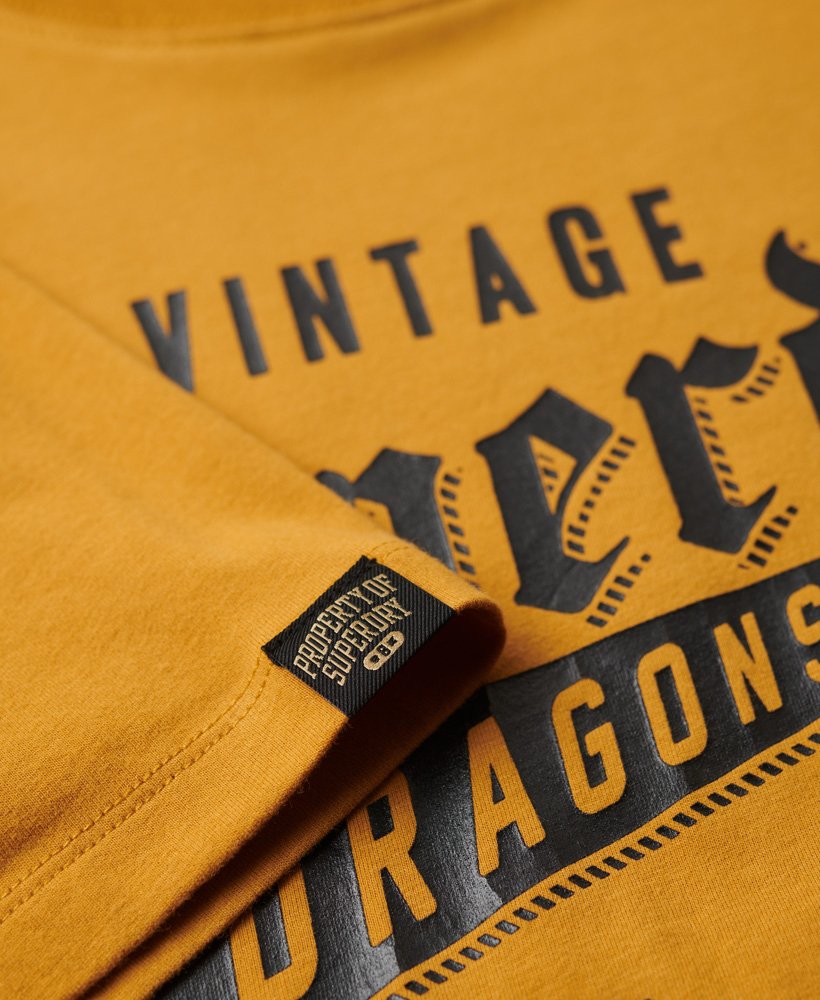 grafisch t-shirt voor chinees nieuwjaar in kurkumabruin.