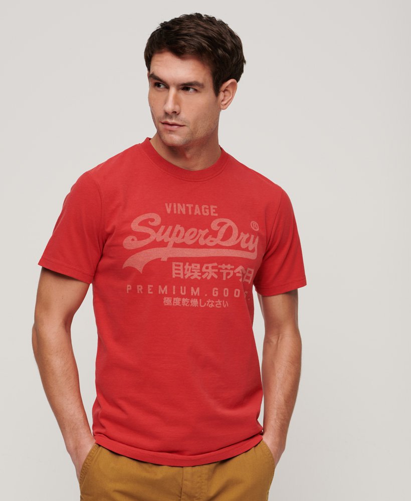 klassiek heritage t-shirt in ferra red marl