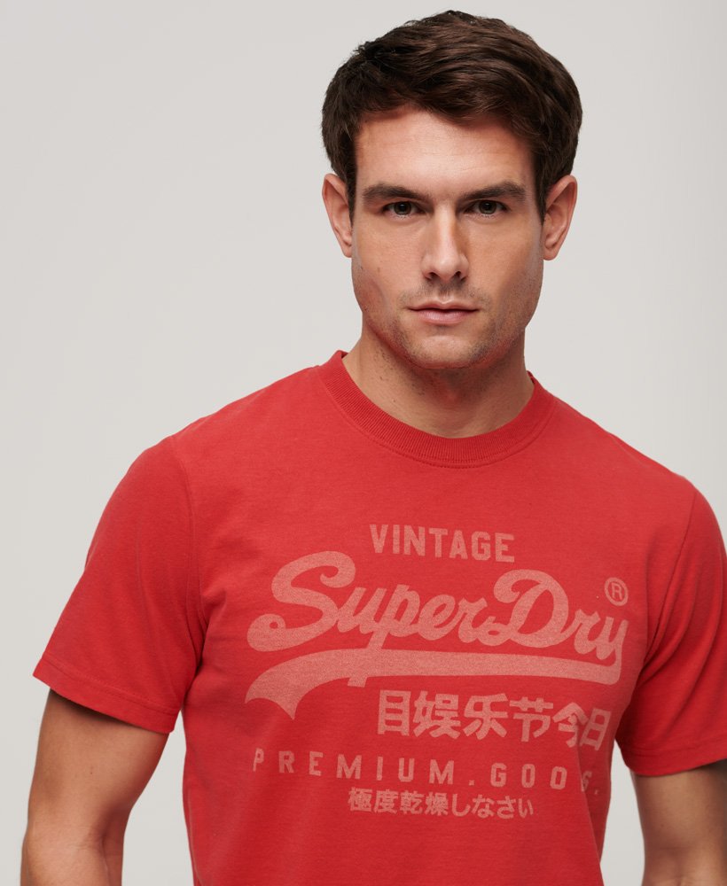 klassiek heritage t-shirt in ferra red marl