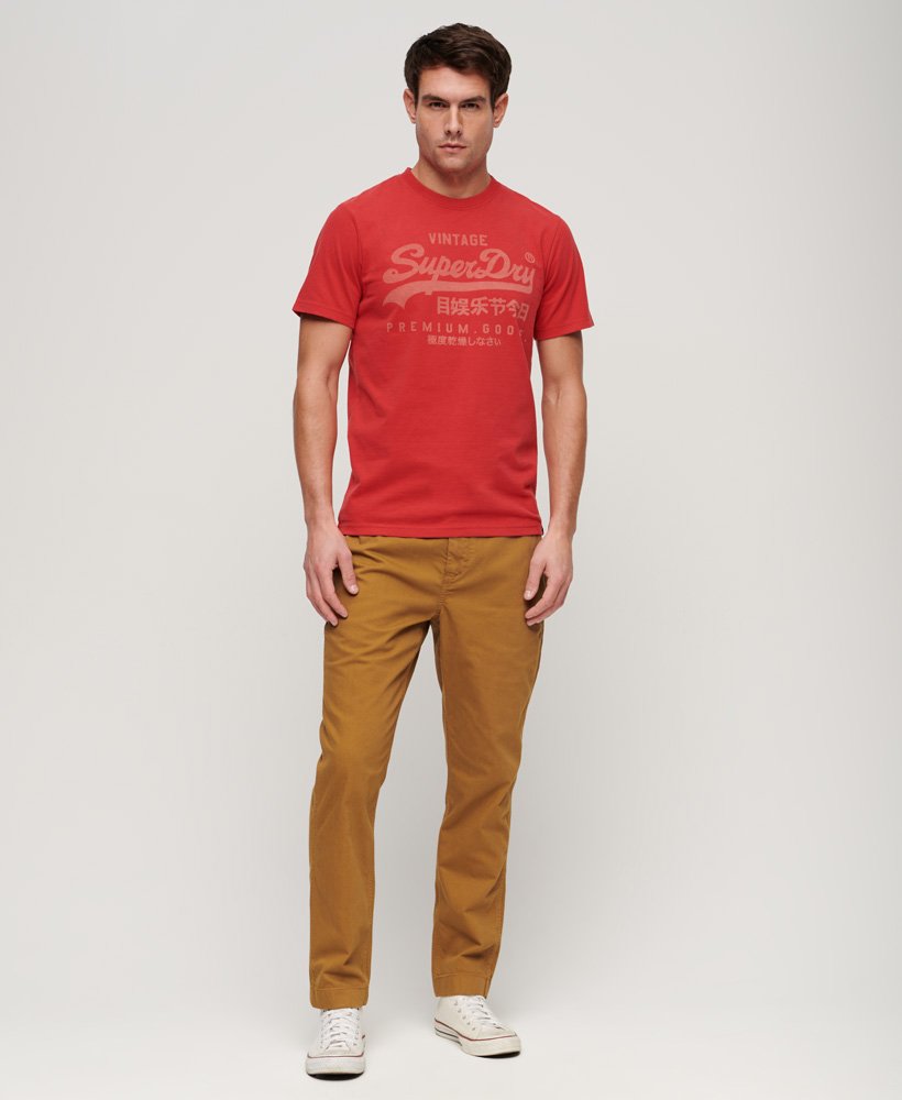 klassiek heritage t-shirt in ferra red marl