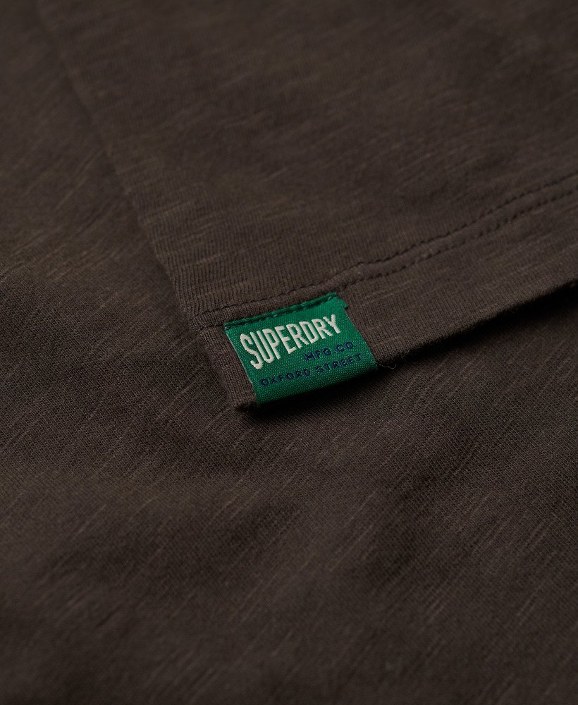copper label workwear t-shirt in vintage black slub