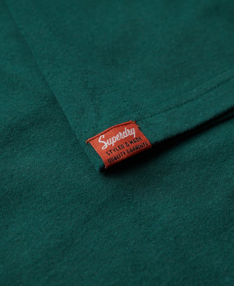 werkshirt met flockprint in bengreen marl
