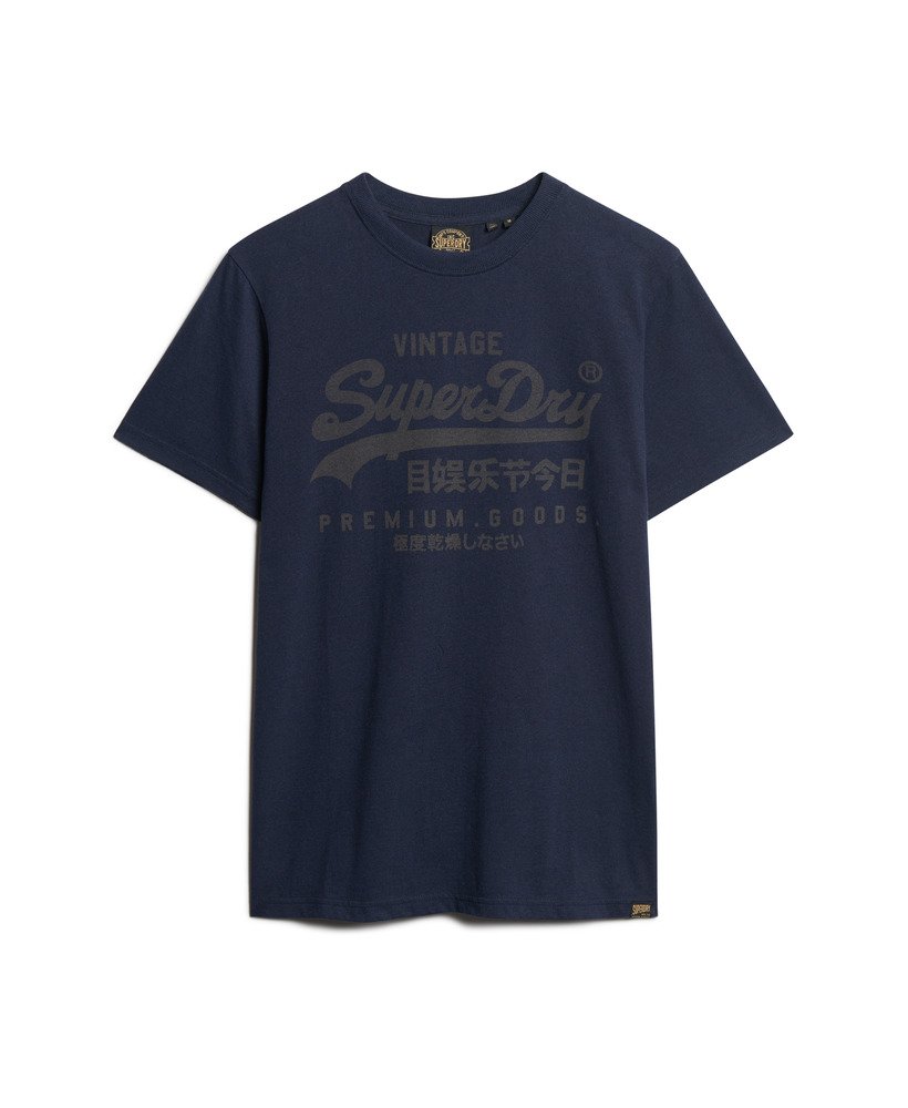 klassiek heritage t-shirt in navy marl