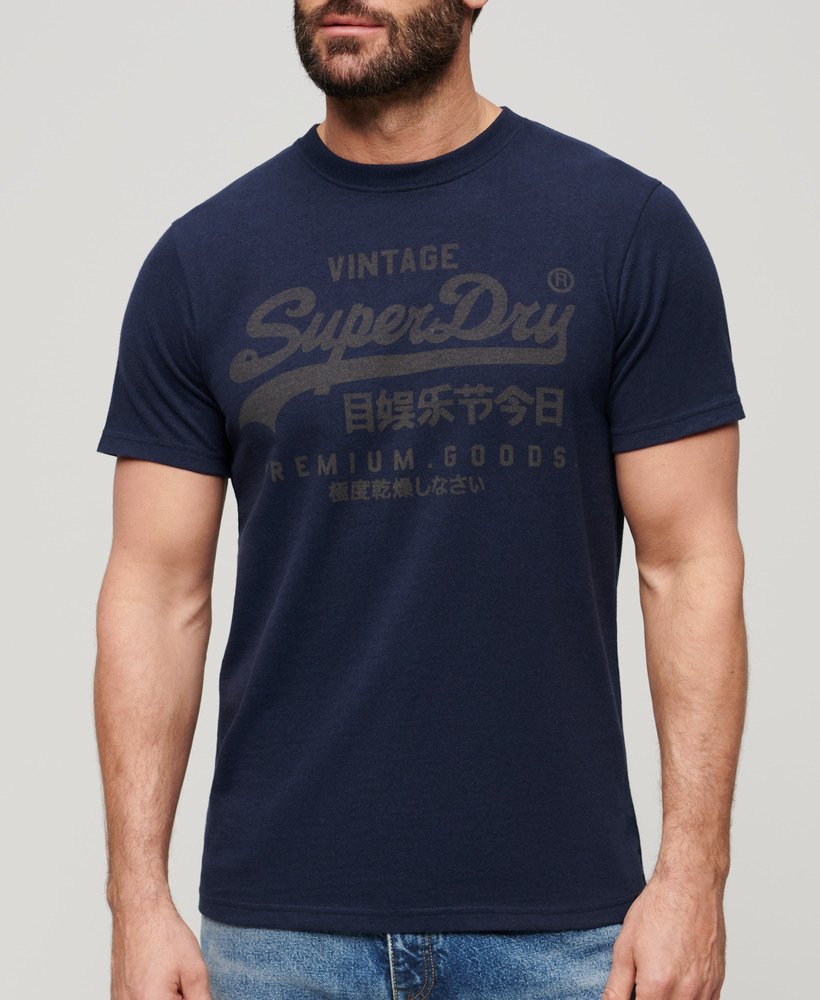 klassiek heritage t-shirt in navy marl