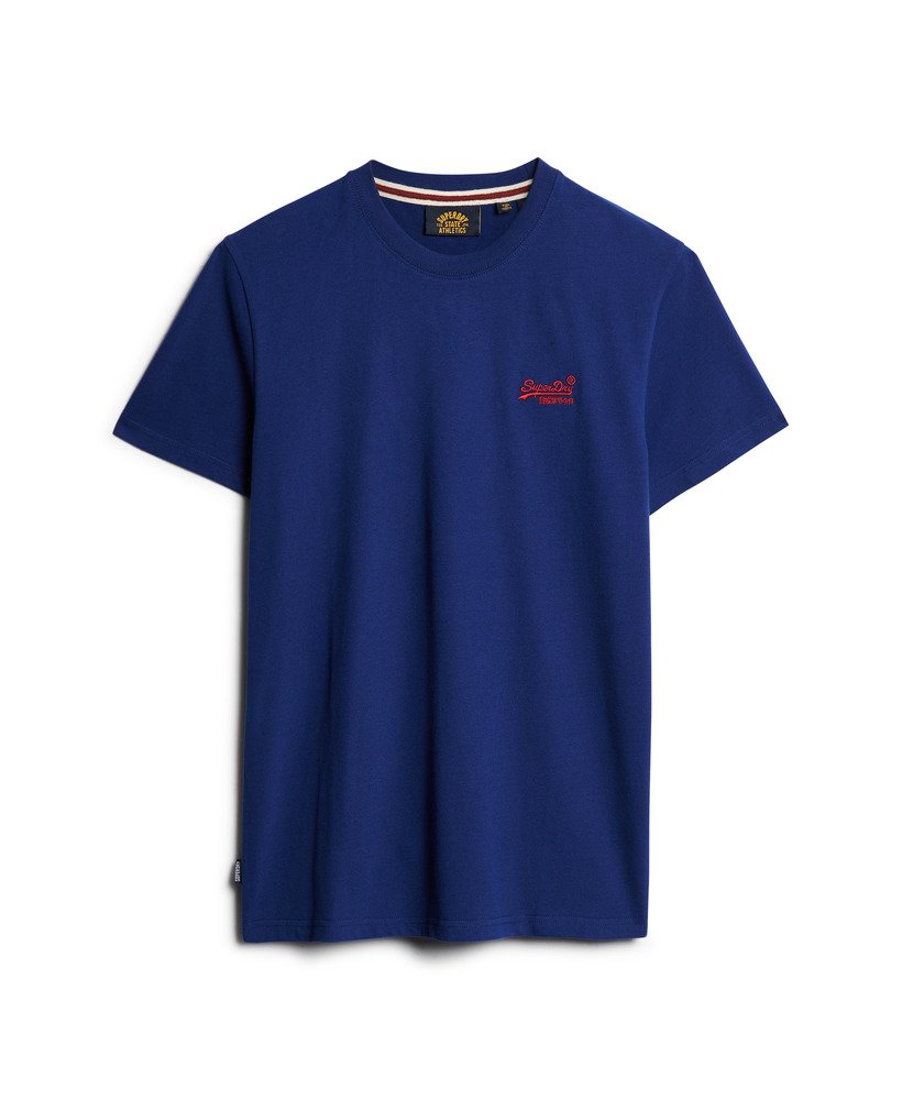 t-shirt met essential logo van biologisch katoen in supermarine navy