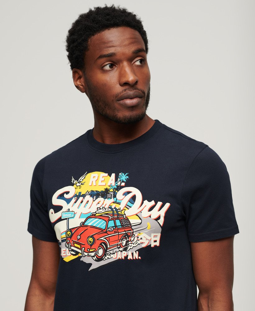 la graphic t-shirt in eclipse navy
