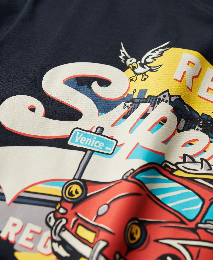 la graphic t-shirt in eclipse navy
