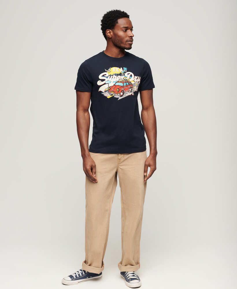 la graphic t-shirt in eclipse navy