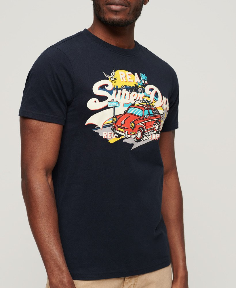 la graphic t-shirt in eclipse navy