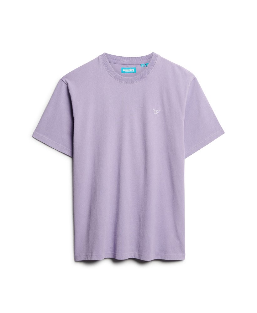 vintage gewassen t-shirt in lavendelpaars