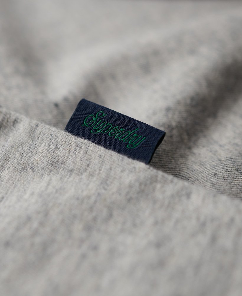 essential logo retro t-shirt in grijs gemêleerdzwart