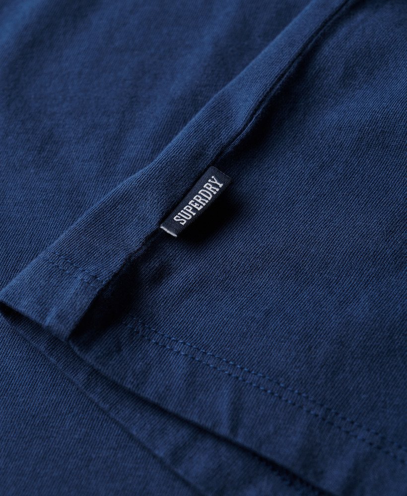 essential logo retro t-shirt in pilot mid bluechina blue