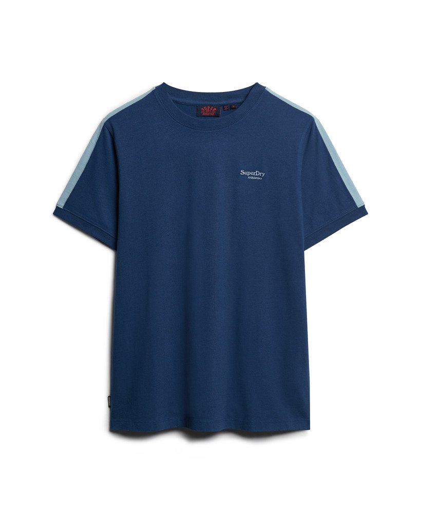 essential logo retro t-shirt in pilot mid bluechina blue