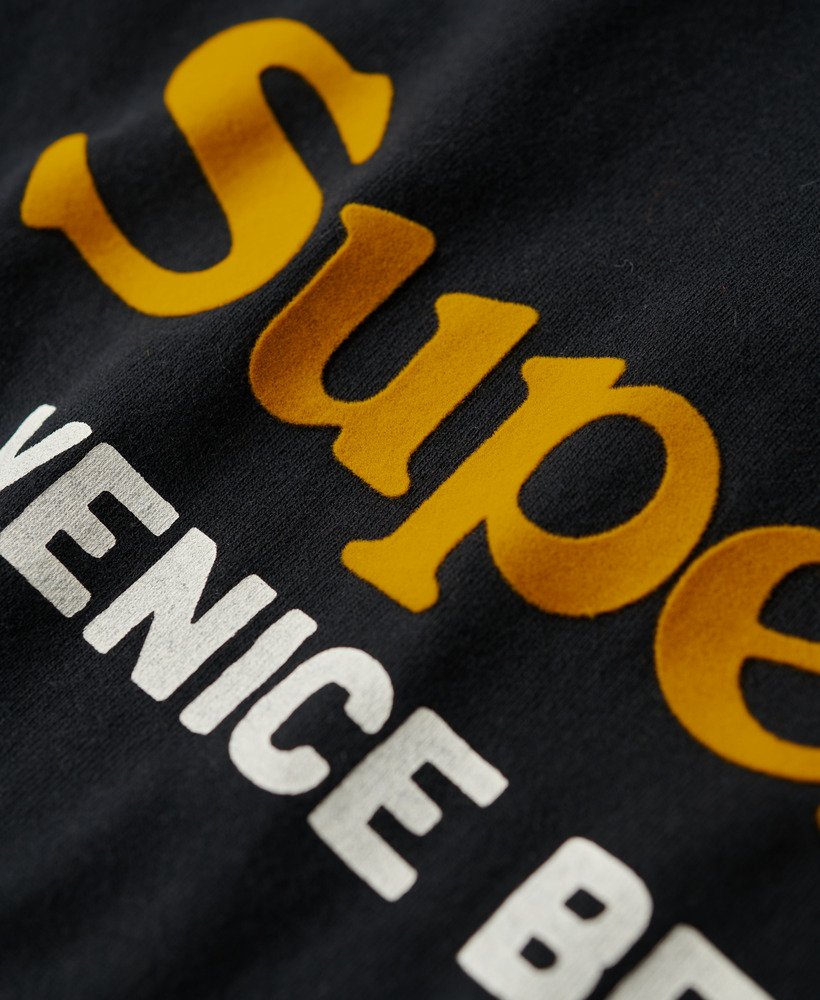 venue duo logo t-shirt in nero black marl