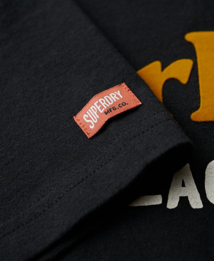 venue duo logo t-shirt in nero black marl