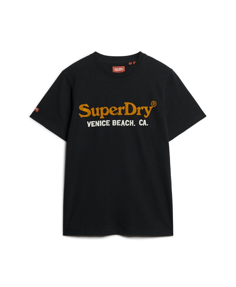venue duo logo t-shirt in nero black marl
