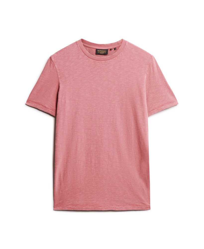 t-shirt met ronde hals en korte mouwen van slubstof in mesa rose pink.