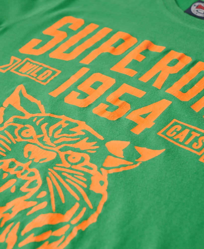 atletisch t-shirt met graphic print voor atletiek in oregon green