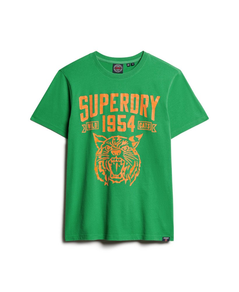 atletisch t-shirt met graphic print voor atletiek in oregon green