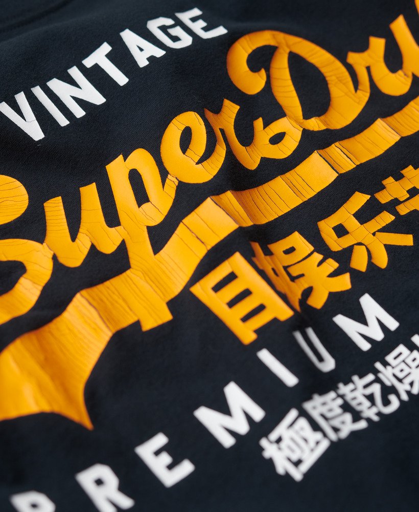 vintage logo duo t-shirt in eclipse navy