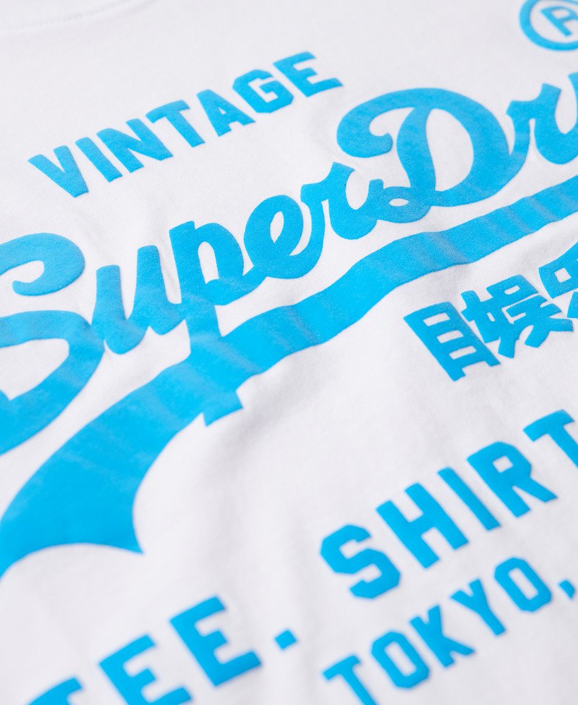 neon vintage logo t-shirt in optic