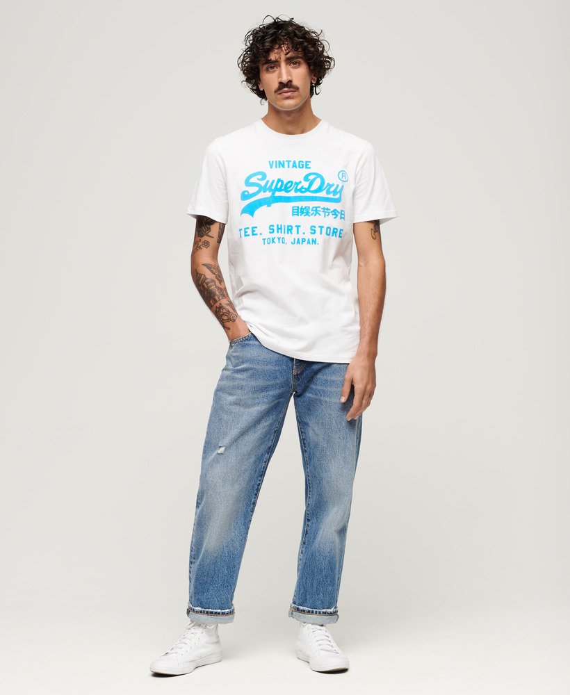 neon vintage logo t-shirt in optic