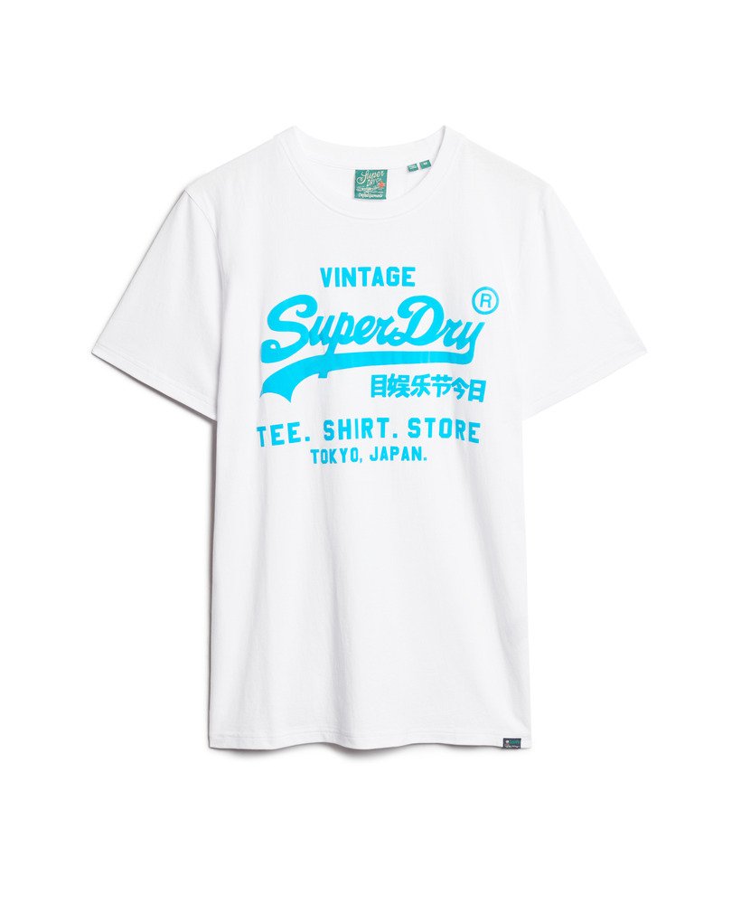 neon vintage logo t-shirt in optic