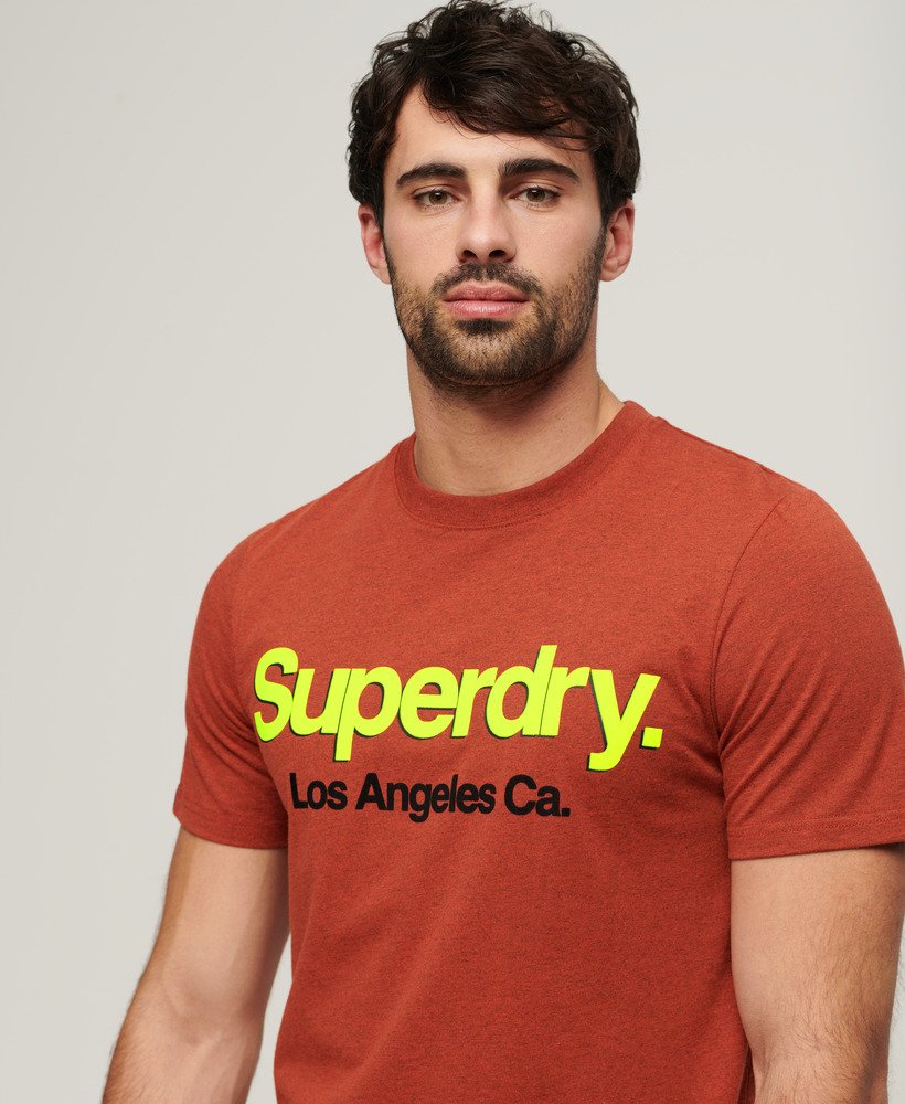 core logo classic washed t-shirt in arizona orange grit
