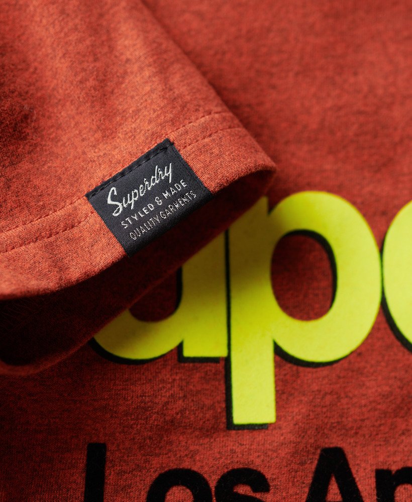 core logo classic washed t-shirt in arizona orange grit