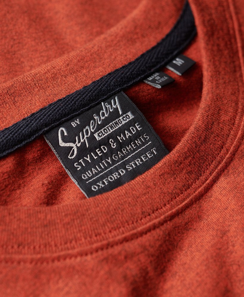 core logo classic washed t-shirt in arizona orange grit