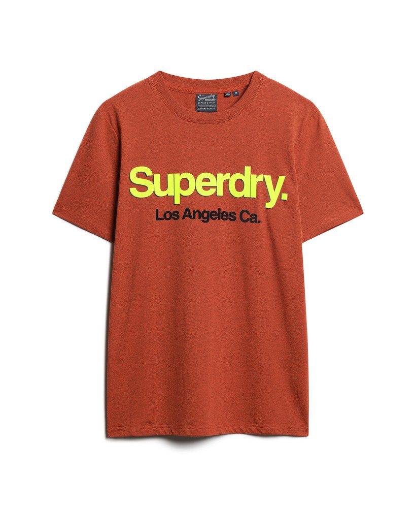 core logo classic washed t-shirt in arizona orange grit