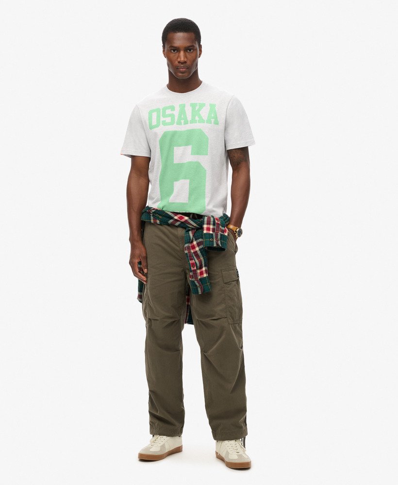 osaka 6 marl standard t-shirt in glacier grey marl