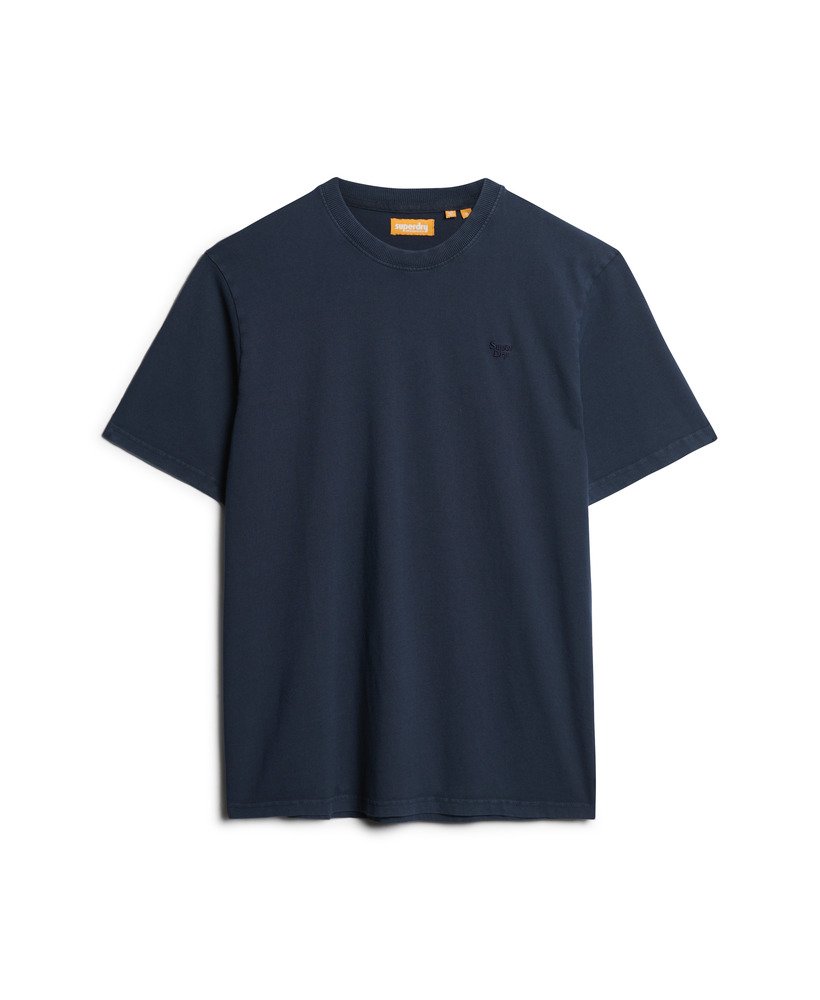 vintage gewassen t-shirt in eclipse navy