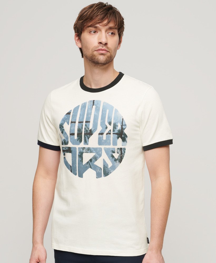 t-shirt met fotologo in winterwit