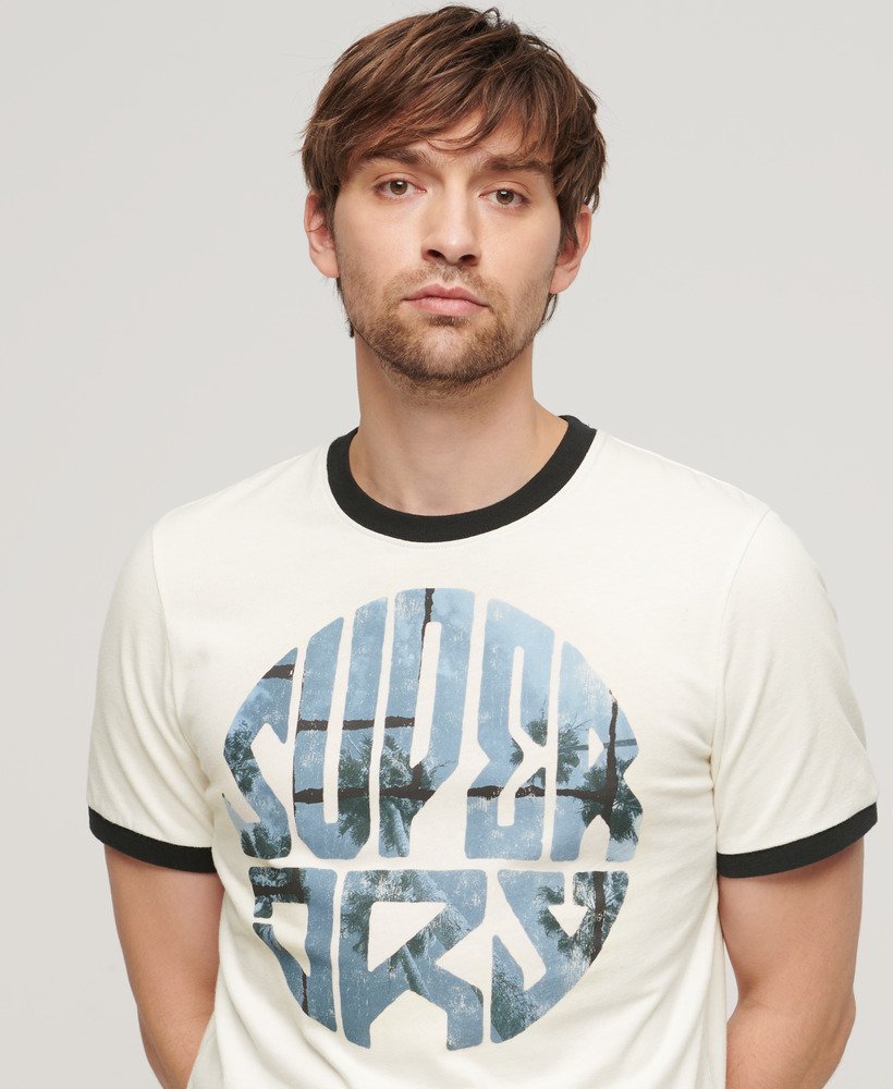t-shirt met fotologo in winterwit