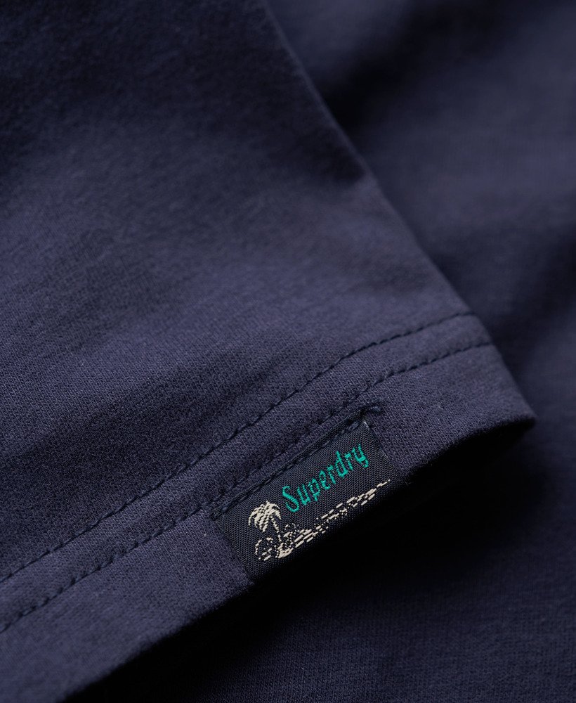 neon vintage logo t-shirt in frans marineblauw