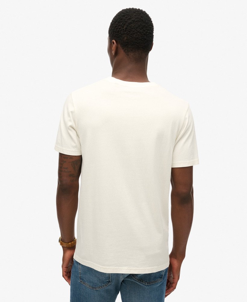 superdry x komodo kailash dragon t-shirt in nieuw krijtwit