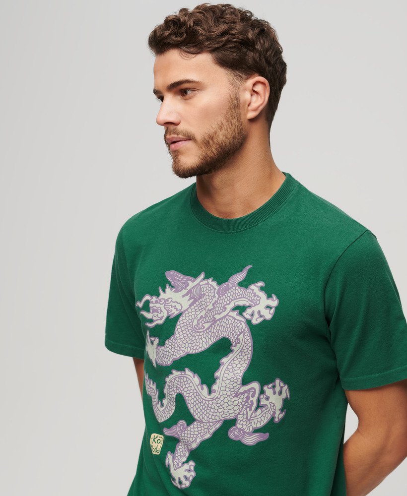superdry x komodo vintage t-shirt in erin green