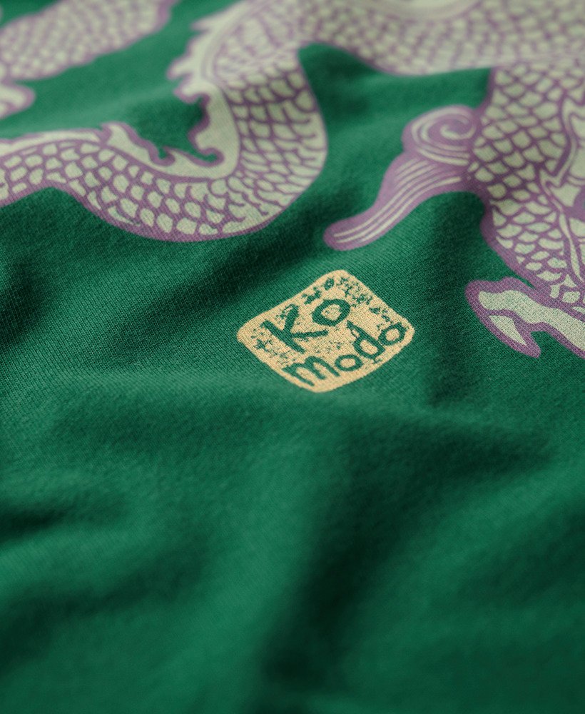 superdry x komodo vintage t-shirt in erin green