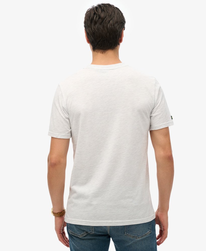klassiek college-t-shirt in ijsmarmer.
